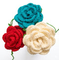 Flor Tejida a Mano Personalizable (Color a Elegir)