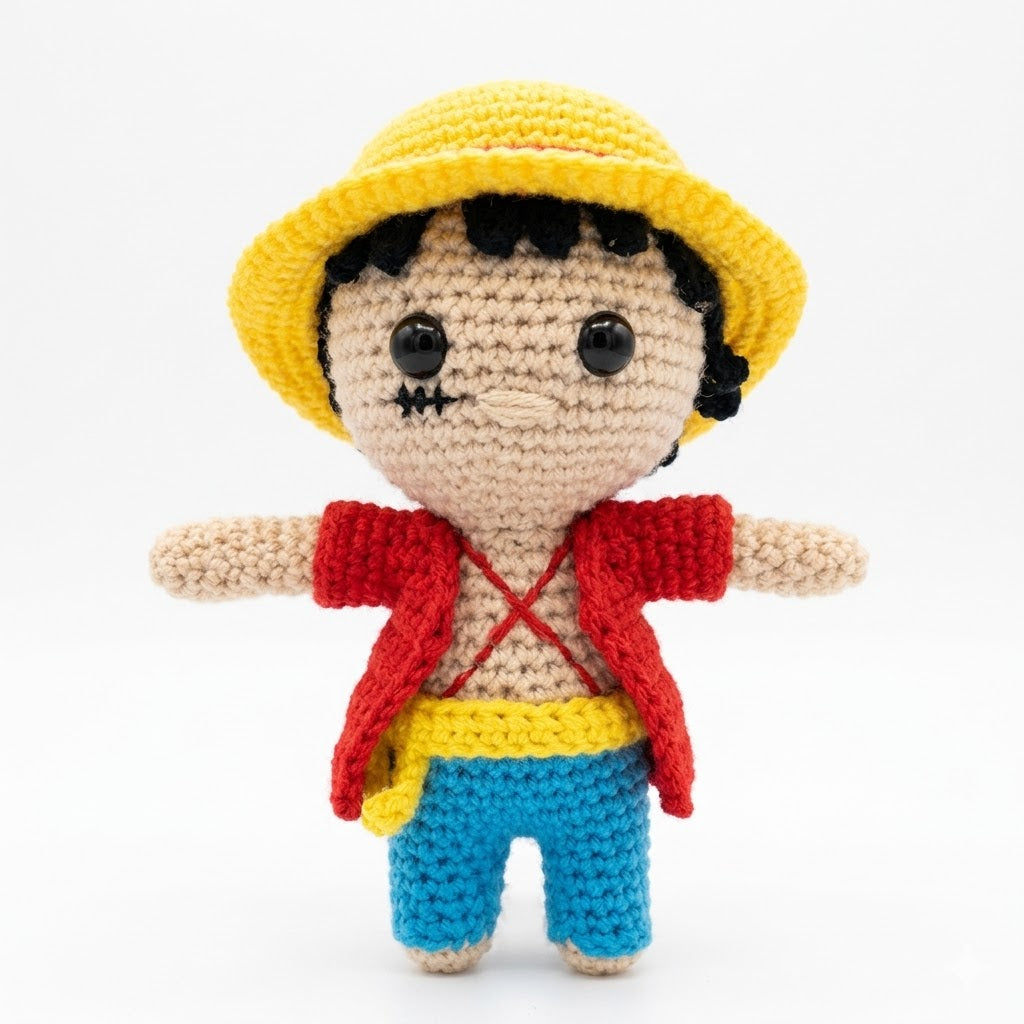 Peluche Luffy de One Piece – Muñeco Anime Hecho a Mano